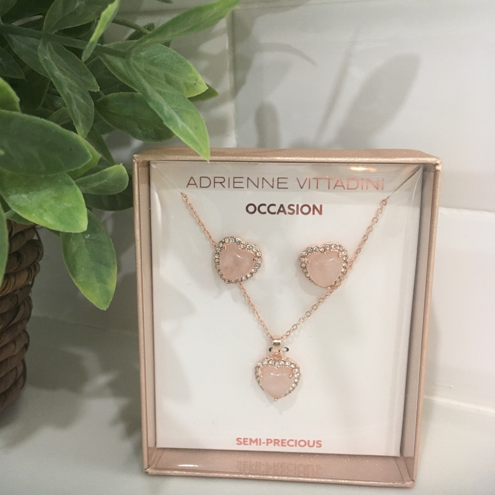 Jewelry necklace and the earrings